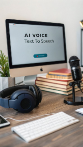 Contoh hasil audio dari fitur Text to Speech MOK AI dengan suara natural