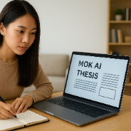 Ilustrasi penggunaan MOK AI untuk skripsi mahasiswa
