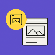 Ilustrasi AI sedang membangun website otomatis di laptop.